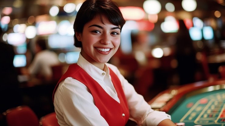 Joker Gaming slot interface on tabel ekor showing reel layout and spin controls
